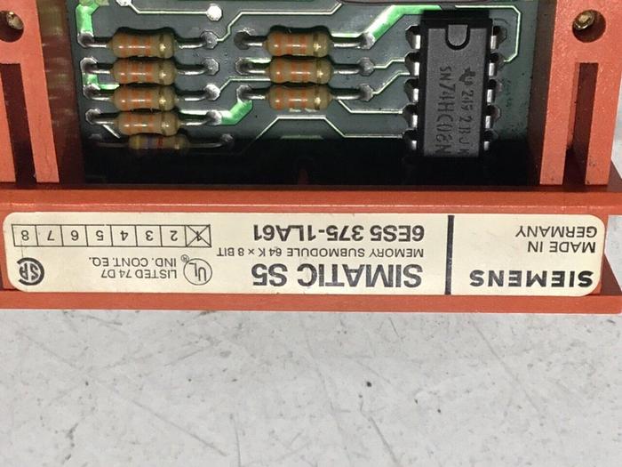 Used SIEMENS SIMATIC S5 Memory Submodule 6ES5 375-1LA61 #120559