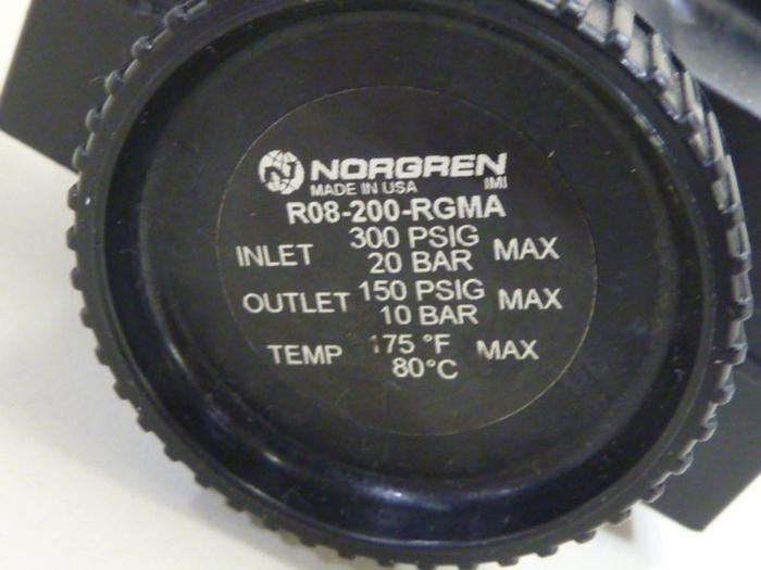 Used NORGREN Regulator R08-200-RGMA #60123