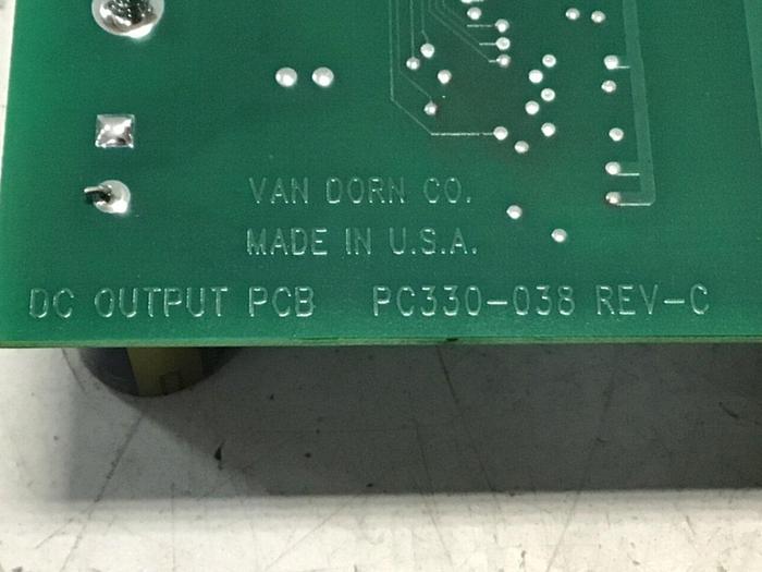 Used VAN DORN Pathfinder DC Output Board PC330-038 Used