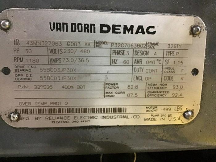 Used VAN DORN DEMAG 170 Ton Injection Mold Machine 170HT14 USED