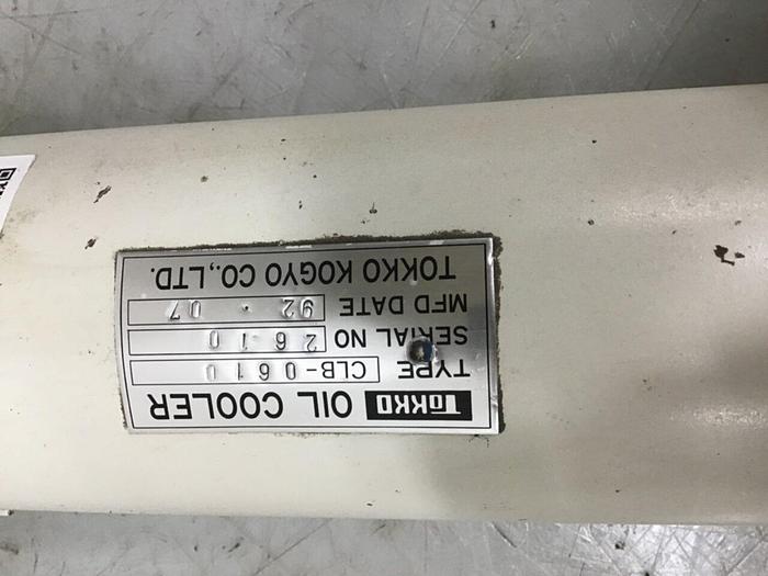 Used TOKKO KOGYO Heat Exchanger / Oil Cooler CLB-0610 Used