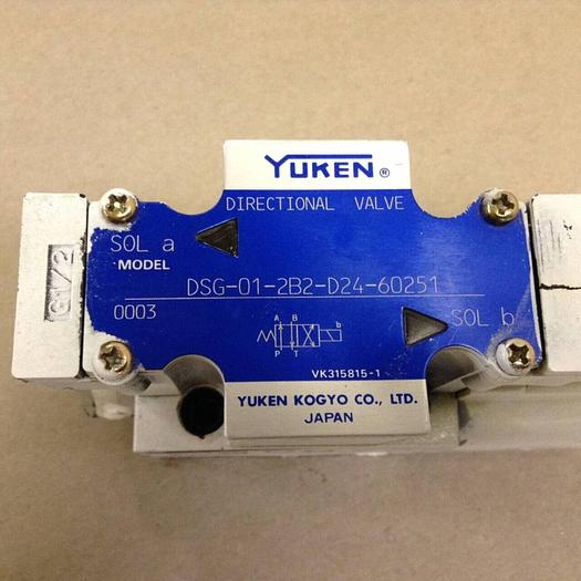 Used YUKEN Directional Valve DSG-01-2B2-D24-60251 #68756