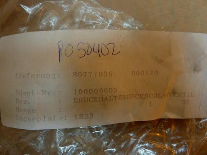 GENERIC Valve 100009603 07 2999 #22331