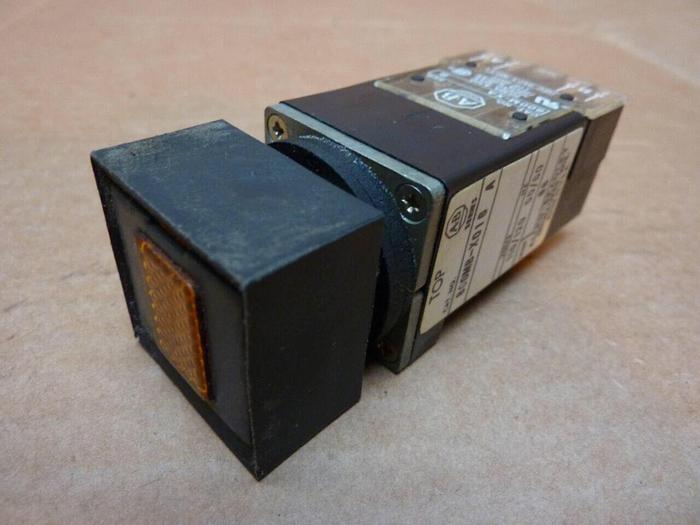 Used ALLEN BRADLEY Push Button 800MB-X016 AMBER #25824