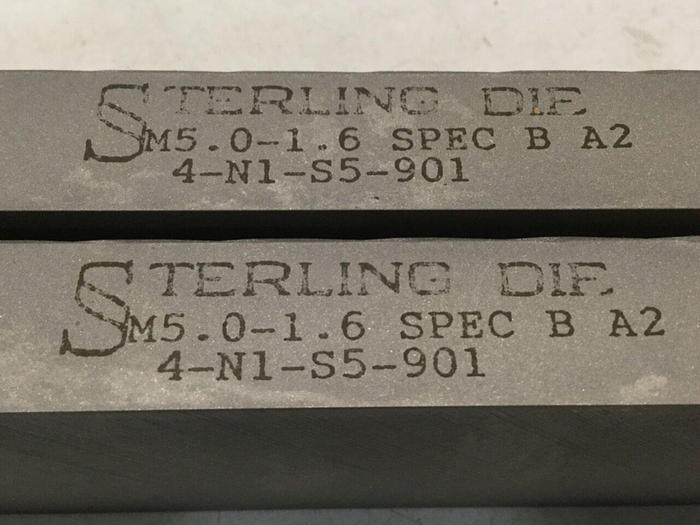 STERLING DIE Thread Rolling Die Set 4-N1-S5-901 #110309