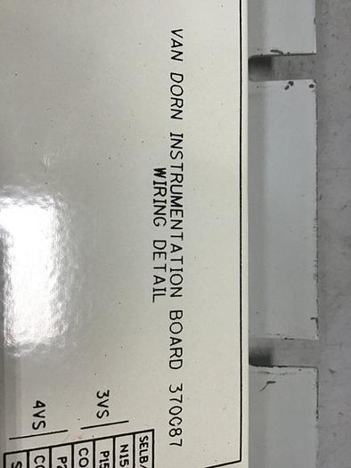 Used VAN DORN Instrumentation Board 370087 #90147
