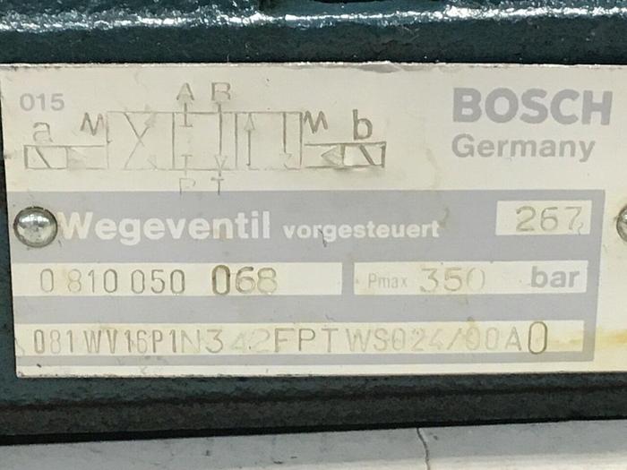 Used BOSCH Valve 081WV06P1N104WS024/00A0 Used