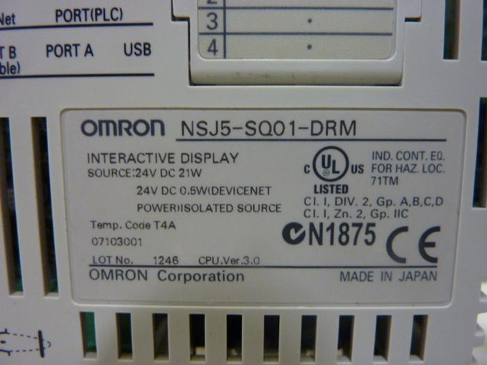 Used OMRON Interactive Display NSJ5-SQ01-DRM Used