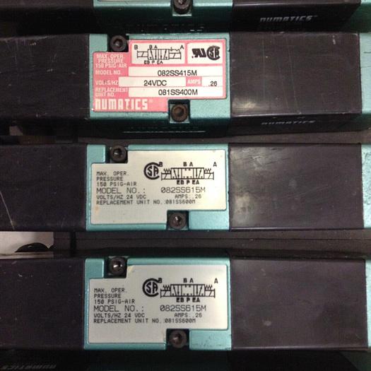 Used NUMATICS Control Block w/ Valves 082SS615M #80026