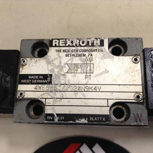 Used REXROTH Valve 4WE6W51/AG24N9K4V #84241