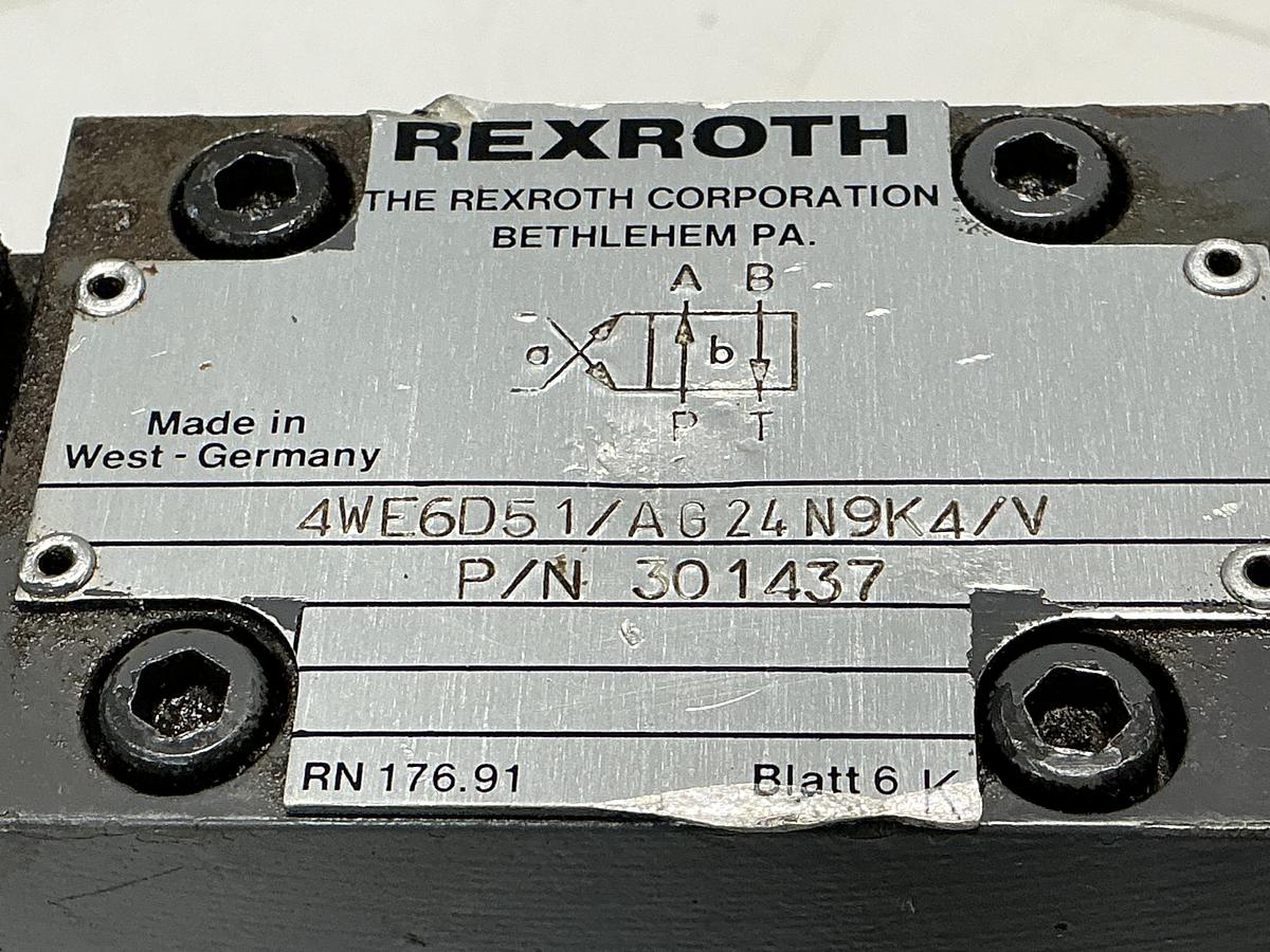 Used REXROTH 4WE6D51/AG24N9K4/V
