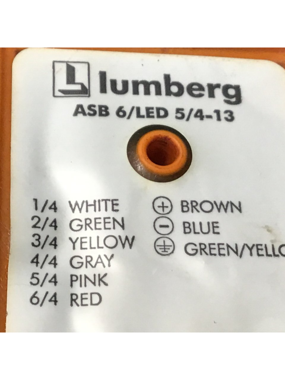 Used LUMBERG Distribution Box ASB 6/LED 5/4-13 USED