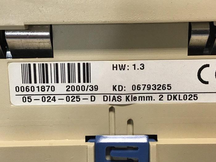 Used SIGMATEK Terminal Base Module DKL025 05-024-025-D #131245