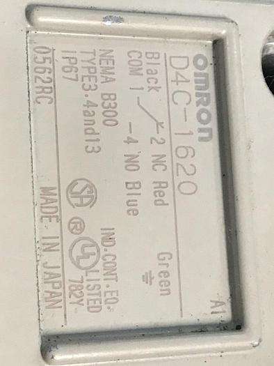 Used OMRON Limit Switch D4C-1620 #128456