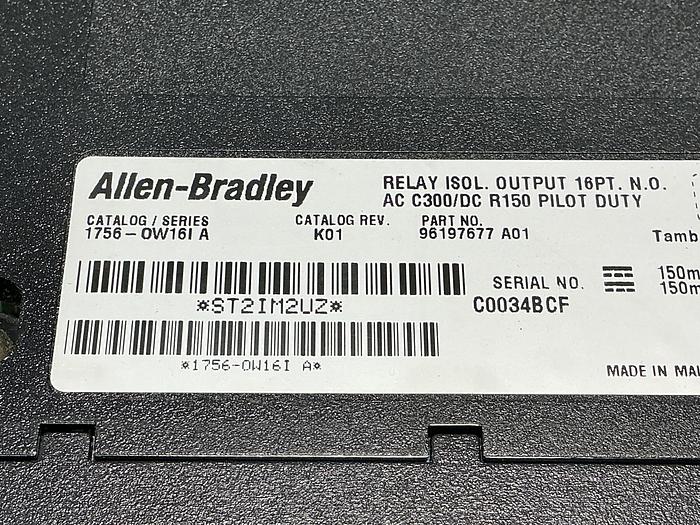 Used ALLEN BRADLEY 1756-OW16I SERIES A