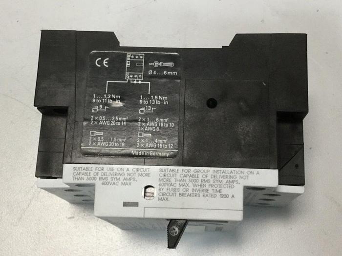 Used SIEMENS Motor Starter 3VU1300-0MJ00 #103478