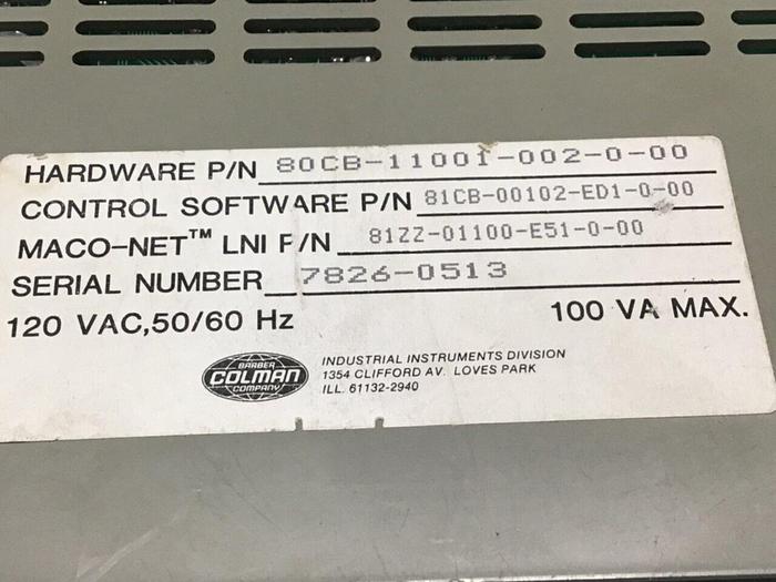 Used BARBER COLMAN Sequence Module 80CB-11001-002-0-00 Used