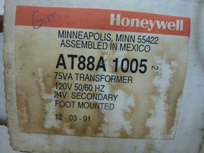 Used HONEYWELL 0.075 kVA Transformer AT88A 1005 #50544