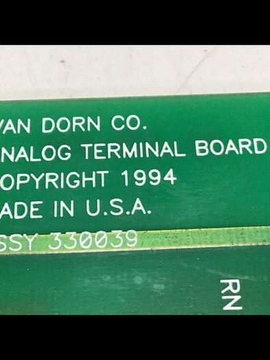 Used VAN DORN Analog Terminal Board PC330-039 Used