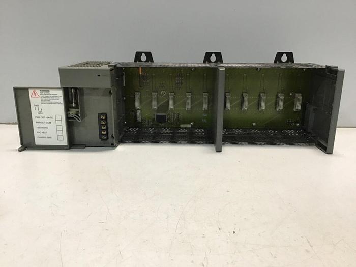 Used ALLEN BRADLEY Power Supply, Slot Rack 1746-P2 SER C / 1746-A10 SER B #128820