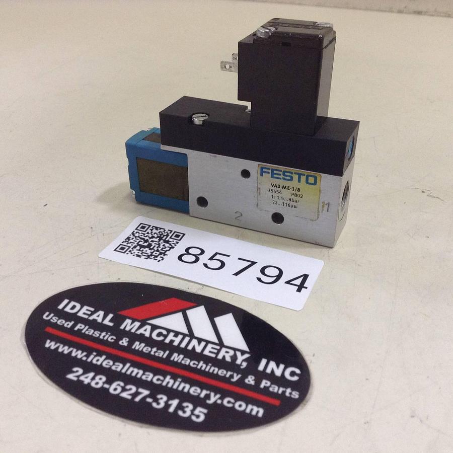 Used FESTO Vacuum Generator/Solenoid Valve VAD-ME-1/8 USED