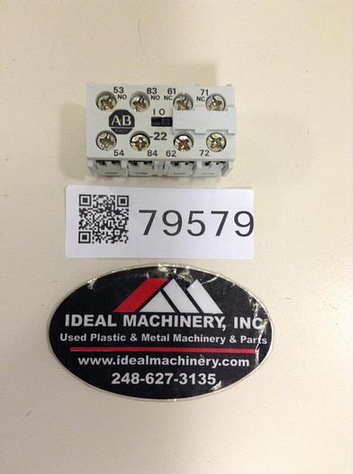 Used ALLEN BRADLEY Auxiliary Contact 195-MA22 SER A #79579