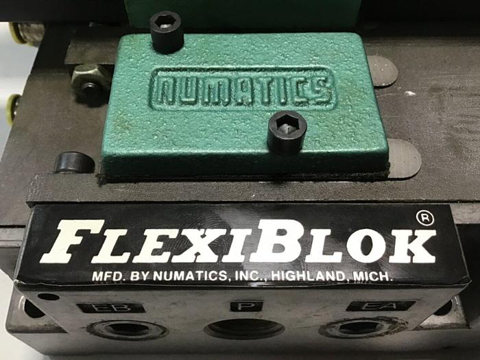 Used NUMATICS Control Block w/ Valves 081SS400M000061 #130725