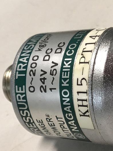 Used NAGANO Pressure Transmitter KH15-PT14-C-200-0.25 #126516