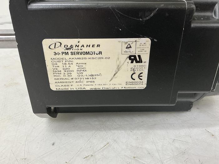 Used DANAHER MOTION AKM62S-KSC2R-02