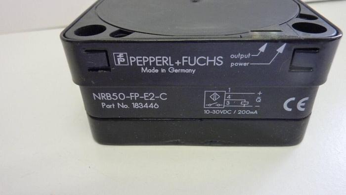 Used PEPPERL & FUCHS Inductive Sensor NRB50-FP-E2-C Used