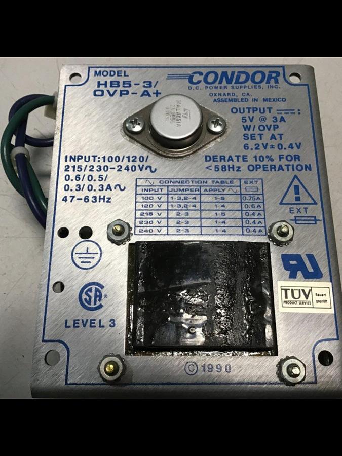 Used POWER ONE Power Supply HB5-3/OVP-A USED