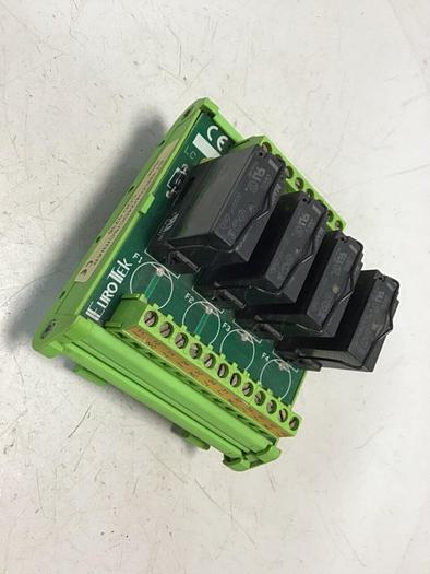 Used EUROTEK Breakout Board ET-MRZ04/24DC/SC/N/AR #118357