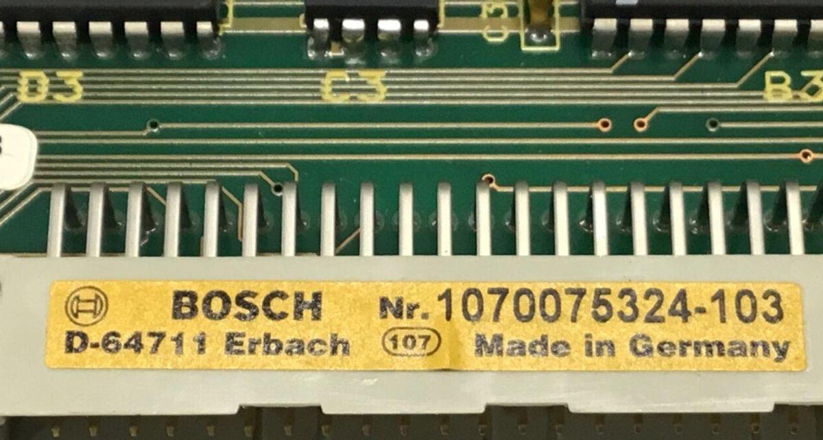 Used BOSCH Input Card 075325-1017 USED