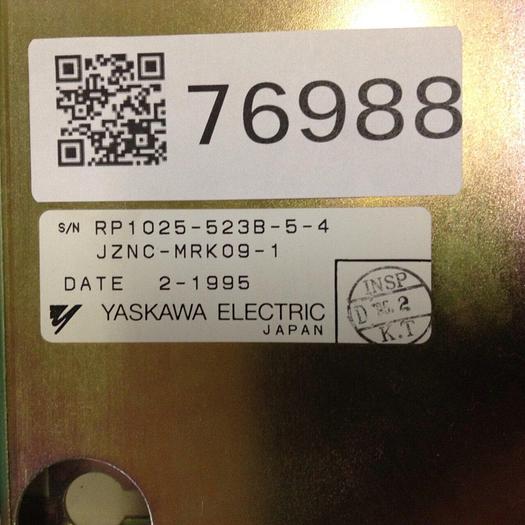 Used YASKAWA PC Board BackPlane Rack JZNC-MRK09-1 #76989