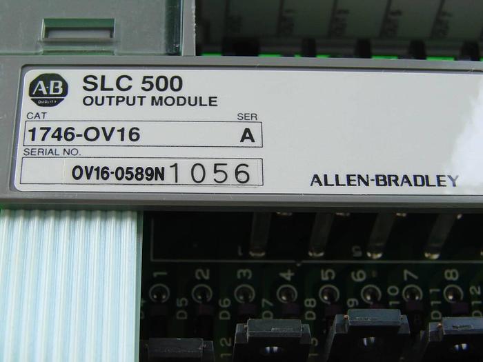 Used ALLEN BRADLEY Output Module 1746-OV16 SER A #8198