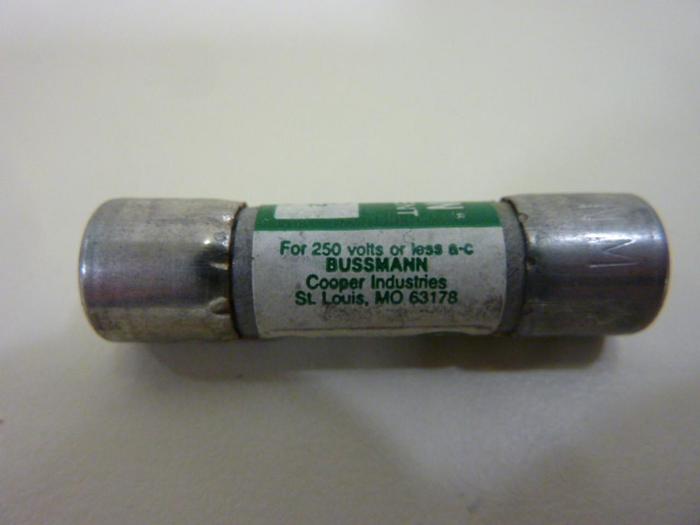 Used FUSETRON 1/2 Amp Fuse FNM-1/2 #47582