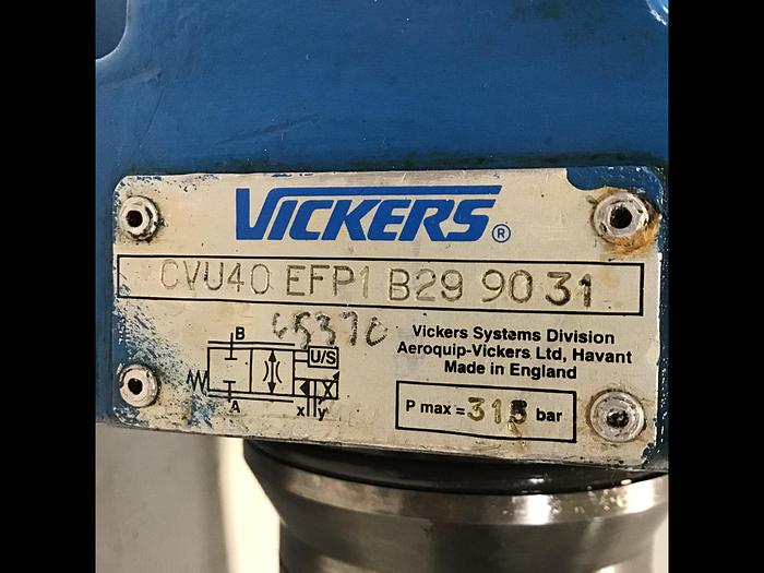 Used VICKERS Valve CVU40EFP1B299031 Used #145733