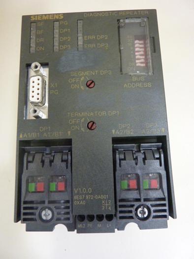 Used SIEMENS Diagnostic Repeater 6ES7 972-0AB01-0XA0 #54963