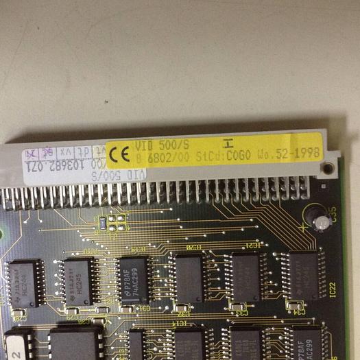 Used BACHMANN ELECTRONIC Circuit Board VID500/S #84959