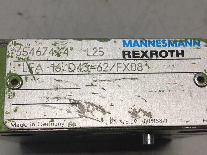 Used MANNESMANN DEMAG Valve LFA16D43-62/FX08 #124783