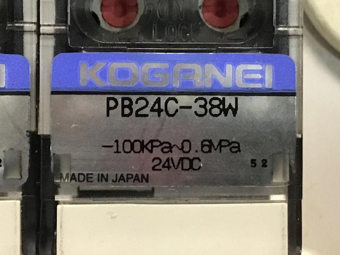 Used KOGANEI Manifold w/ Valves PBM5P-3W #120999