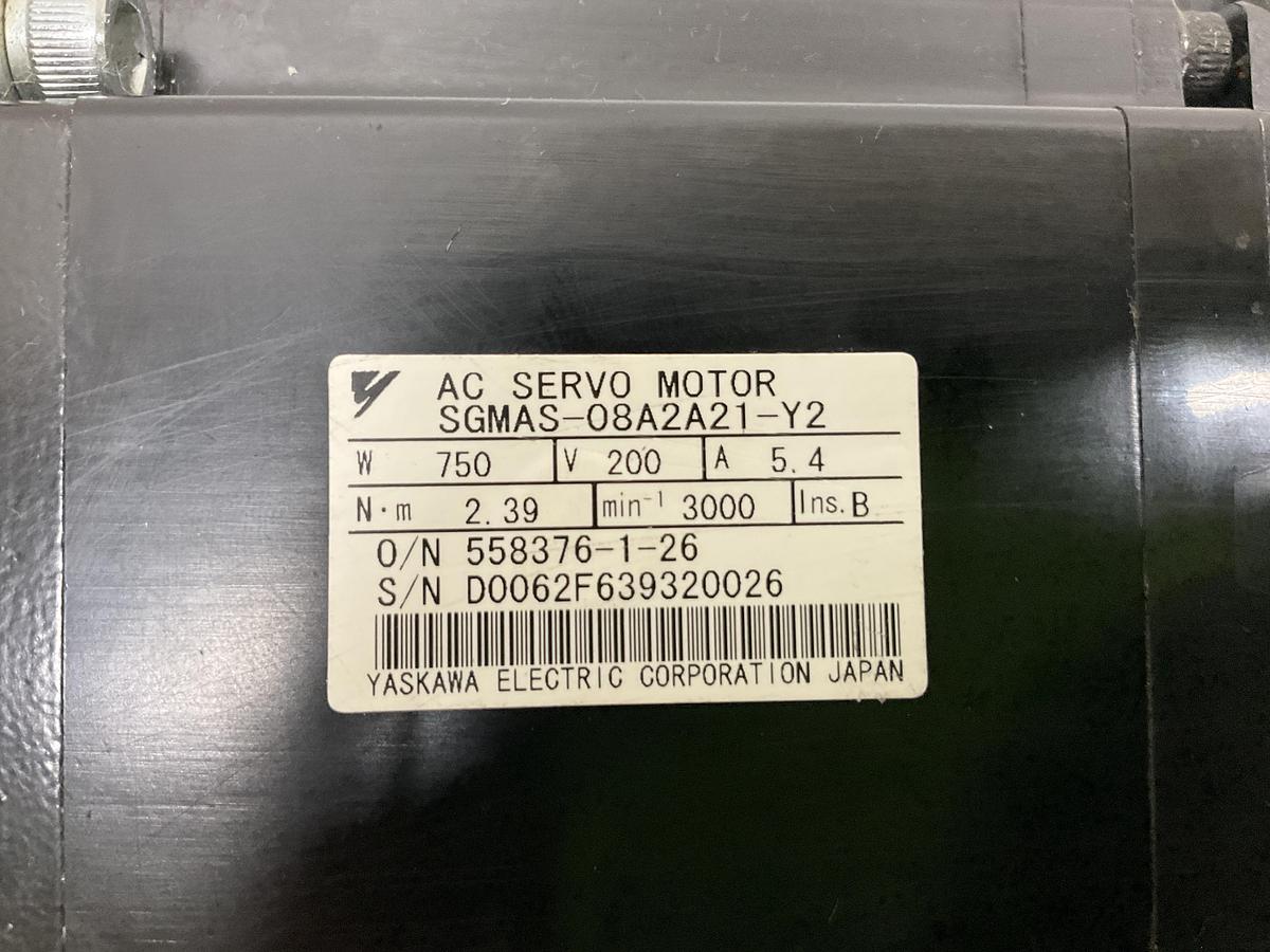 Used YASKAWA SGMAS-08A2A21-Y2