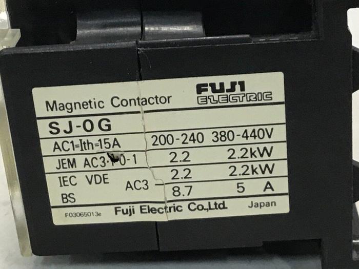 Used FUJI ELECTRIC Contactor SJ-0G #113692