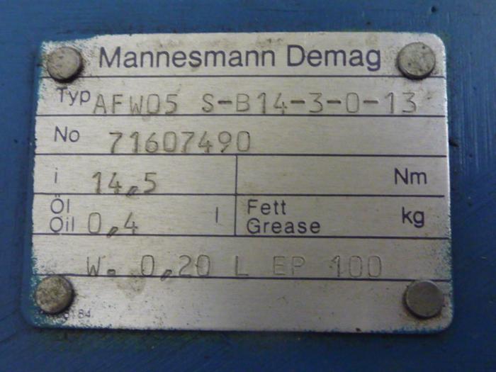 Used MANNESMANN DEMAG Microspeed Unit FG06 U1-H2-F2 Used