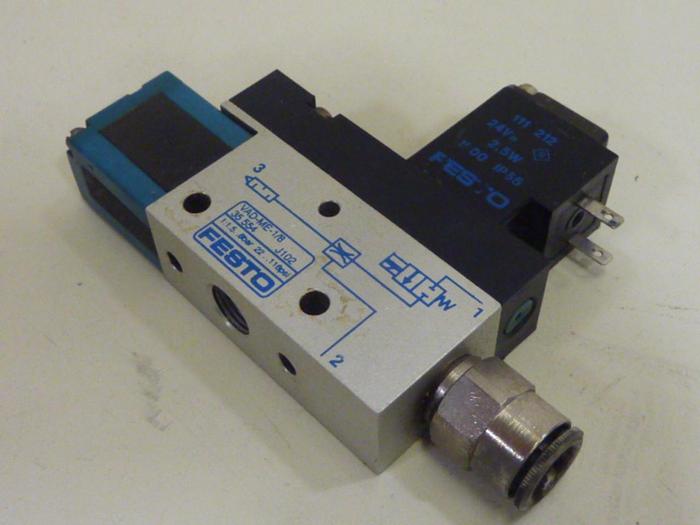 Used FESTO Vacuum Generator/Solenoid Valve VAD-ME-1/8 #66170