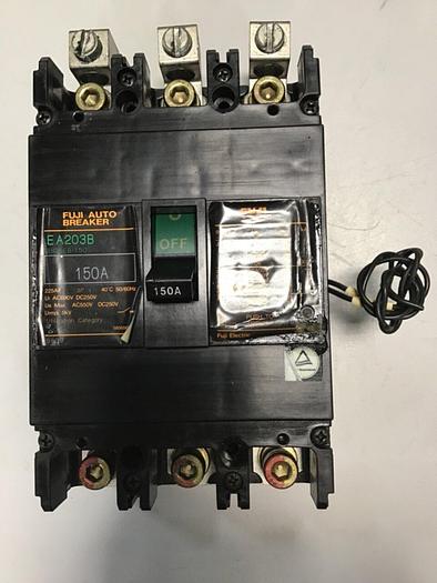 Used FUJI ELECTRIC 150 Amp Breaker EA203B-150 & SWITCH #145036