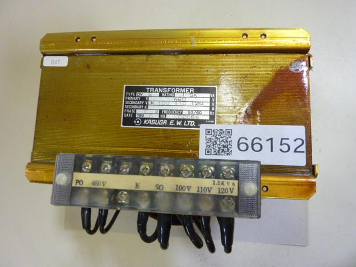 Used KASUGA 1.5 kVA Transformer DV S 1.5KVA #66152