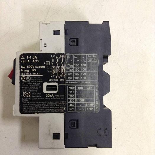 Used TELEMECANIQUE Starter Protector GV2-M06 #82540