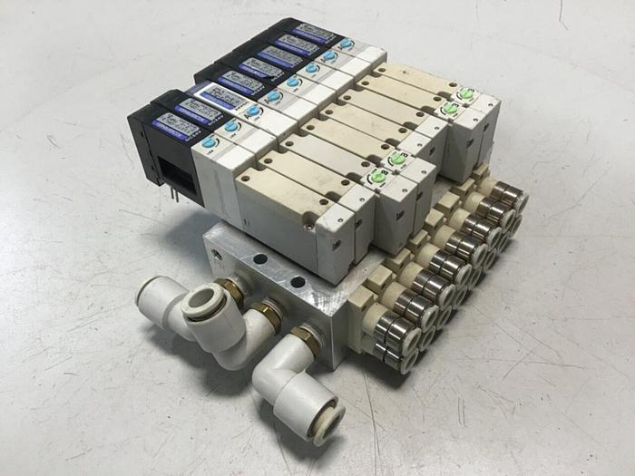 Used KOGANEI Manifold w/ Valves F10M8AJ #120911