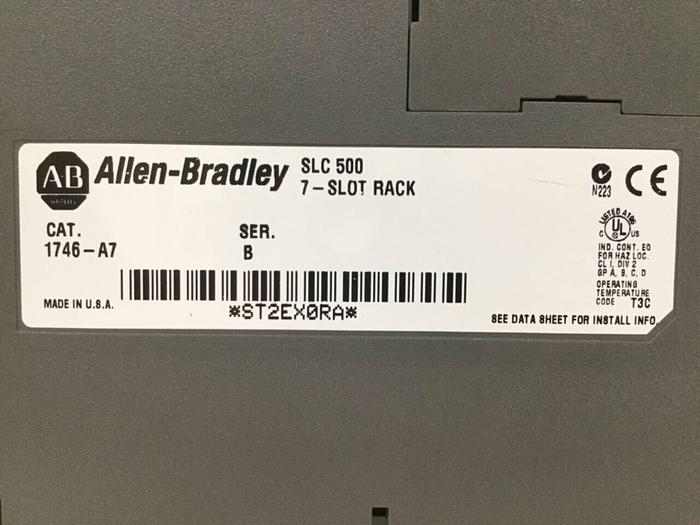 Used ALLEN BRADLEY Power Supply & Slot Rack 1746-P2 SER C / 1746-A7 SER B #100472